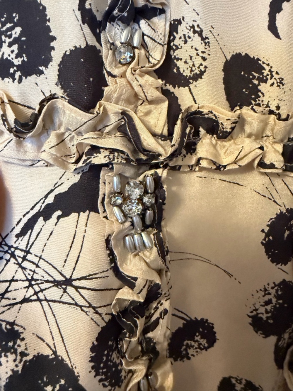 NWOT Boden Limited Edition Silk Embellished Sleeveless Cream Floral Dress Size 6 - Picture 9 of 14